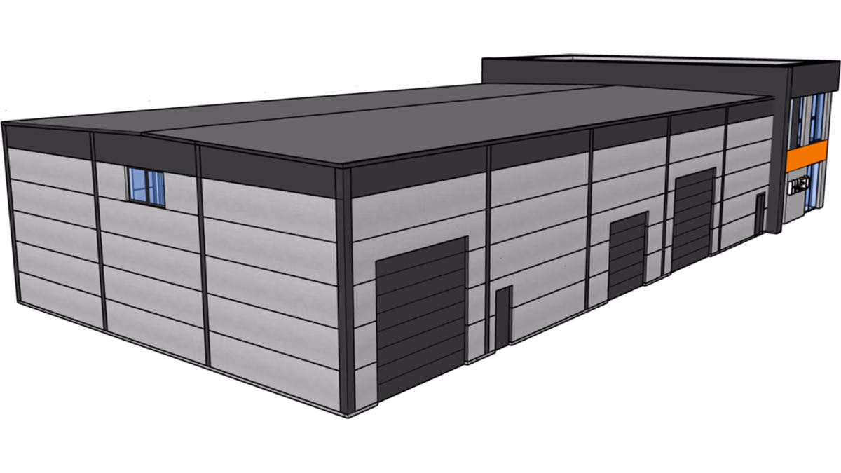 Budynek H18-B2-1 - widok SketchUp - zdjęcie 4
