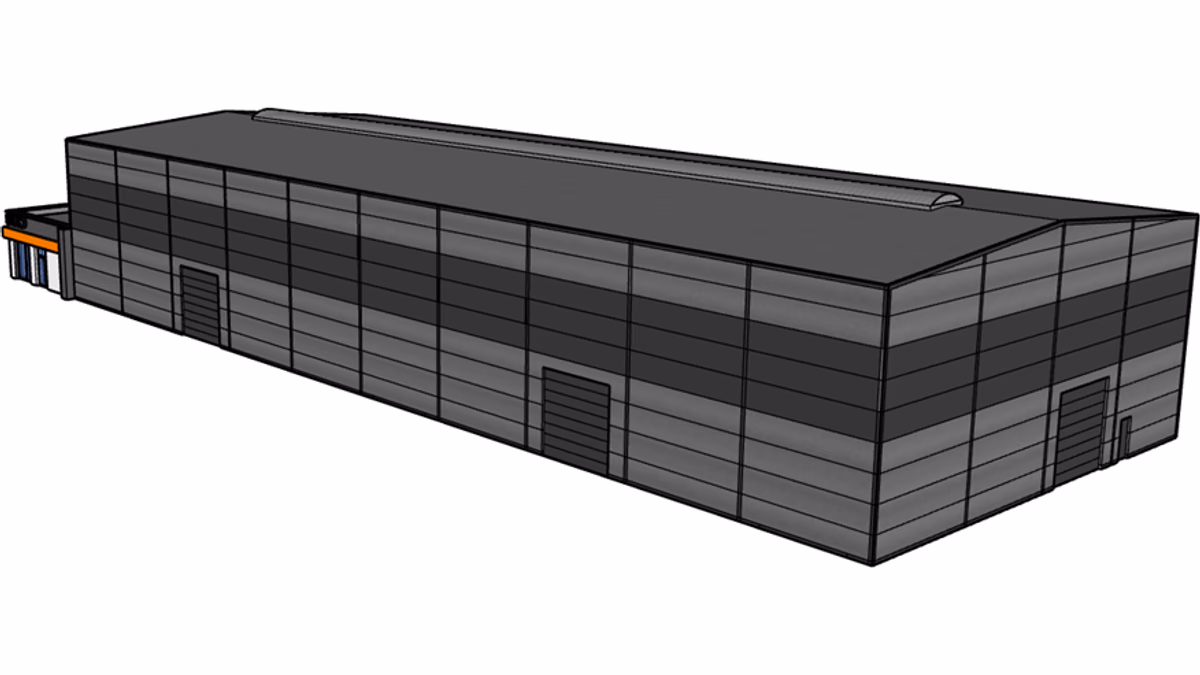 Budynek H24-B1 - widok SketchUp - zdjęcie 3